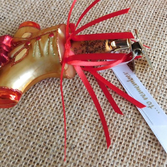 Scarecrow Hand Blown Glass Clip On Ornament- Ornaments to Remember NIP - Picture 4 of 9